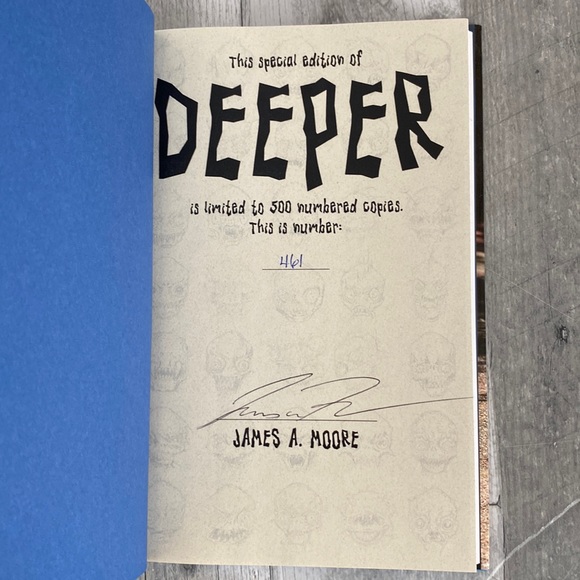 James A. Moore Deeper Signed Limited Copy - Picture 3 of 9